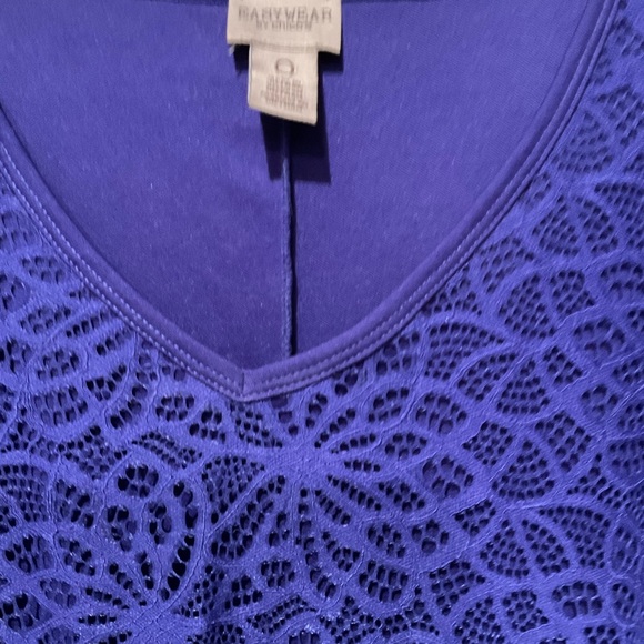 Easy Wear by Chicos Periwinkle MIDI Lace Dress, Size 0 - Picture 3 of 7